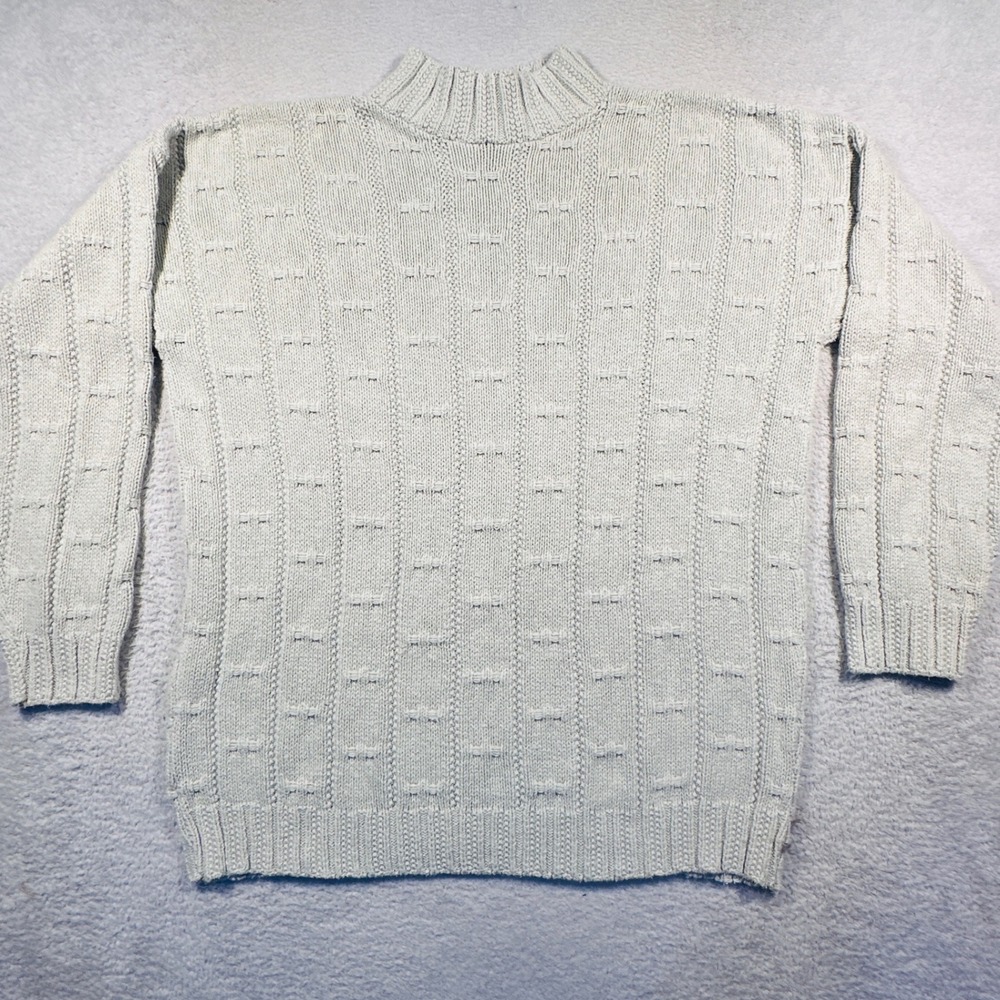 Vintage Knit Street Womens Sweater‎ Mock Neck Long Sleeve Knitwear Made in USA